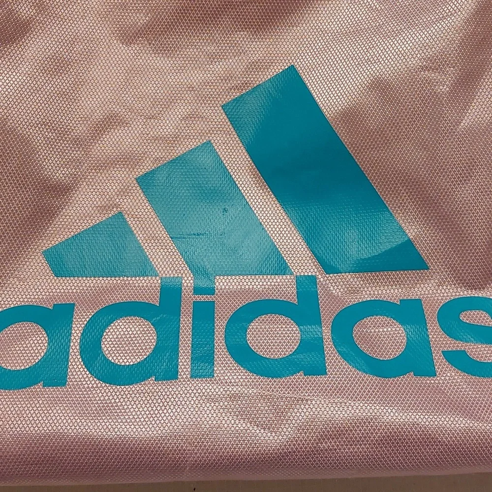 Adidas Lightweight Pink Backpack Gym Bag EUC - Picture 2 of 8